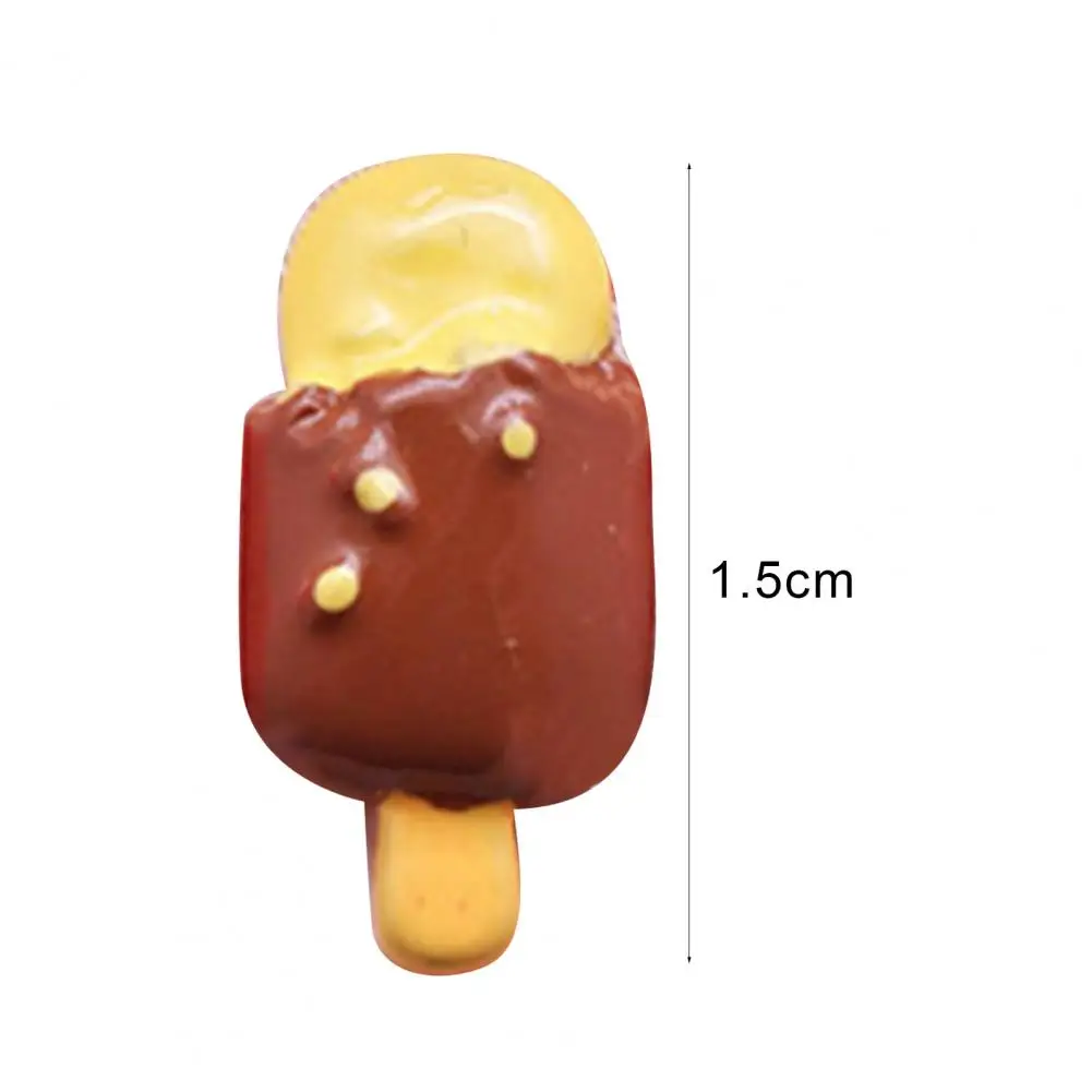 

5Pcs Mini Resin Simulation Ice Cream Shape Doll House Pretend Play Toys Accessories Decoration DIY Material Of Mobile Phone Case