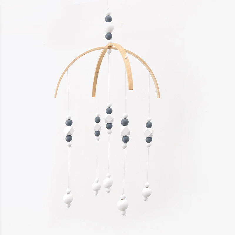 Nursery Room Decor Nordic Felt Ball Bed Mobile Hanging Kids Play Tent Canopy Baby Girl Bedroom | Дом и сад