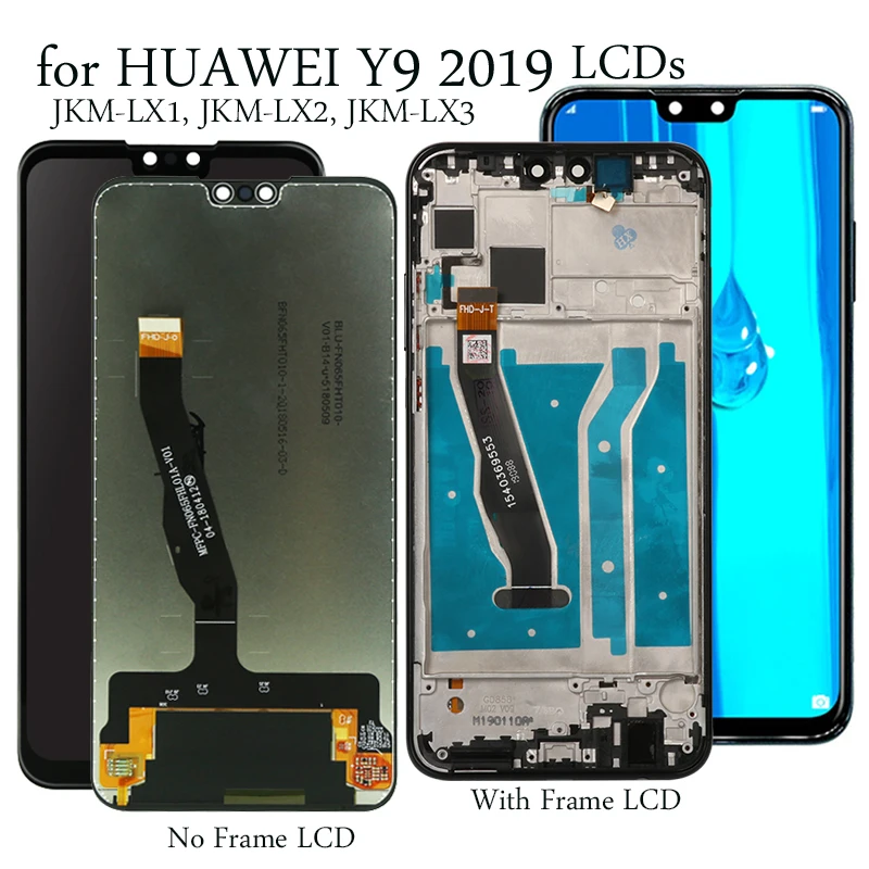 Дисплей для Huawei Y9 2019 JKM LX1 LX2 LX3 ЖК дисплей сенсорный экран замена Y 9 протестирован