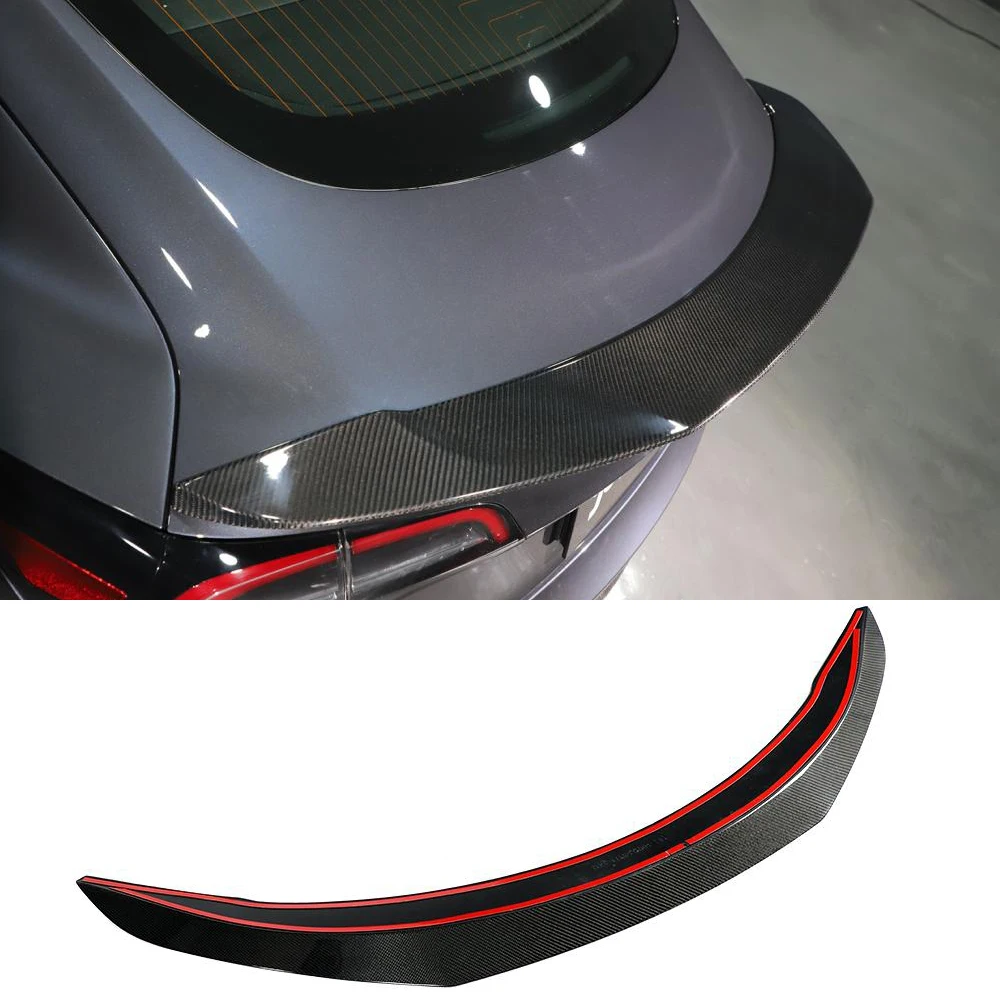 Carbon Fiber Rear Trunk Boot Lip Wing Spoiler for Tesla Model 3 2017 - 2019 | Автомобили и мотоциклы