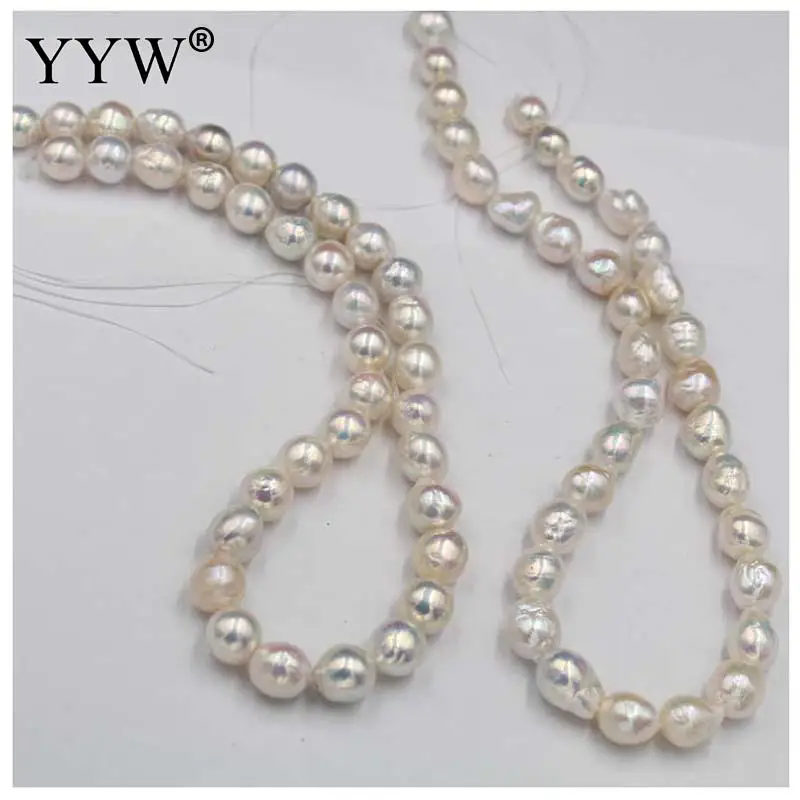 

High Quality Cultured Baroque Freshwater Pearl Beads Keshi Baroque Style Natural Pearl For DIY Jewelry Making White 11mm