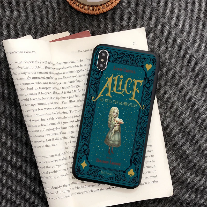 TPU Чехол для телефона с изображением принцессы Алисы в стране чудес для iphone 8 plus, чехол для телефона для iphone X, 5S, SE, 6, 6s, 7 Plus, 11 PRO MAX, Черный силиконовый чехол из ТПУ - Цвет: TPU