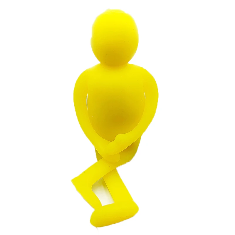19 см сжимаемые гигантские желтые мужские игрушки для снятия стресса детей снятие