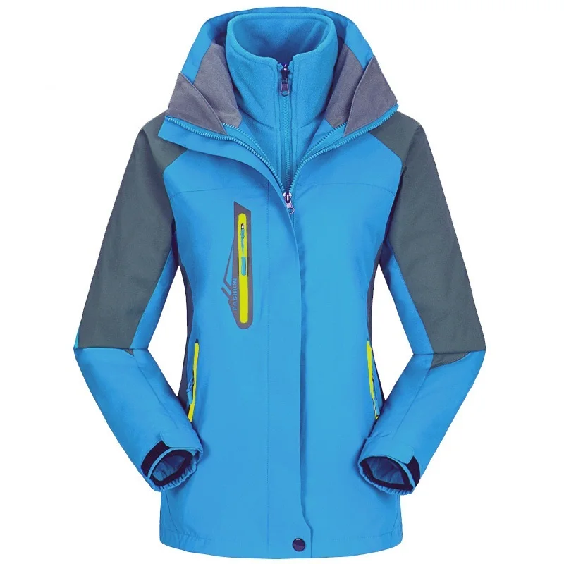 Зимняя флисовая водонепроницаемая куртка Женская ветровка дождевая уличная