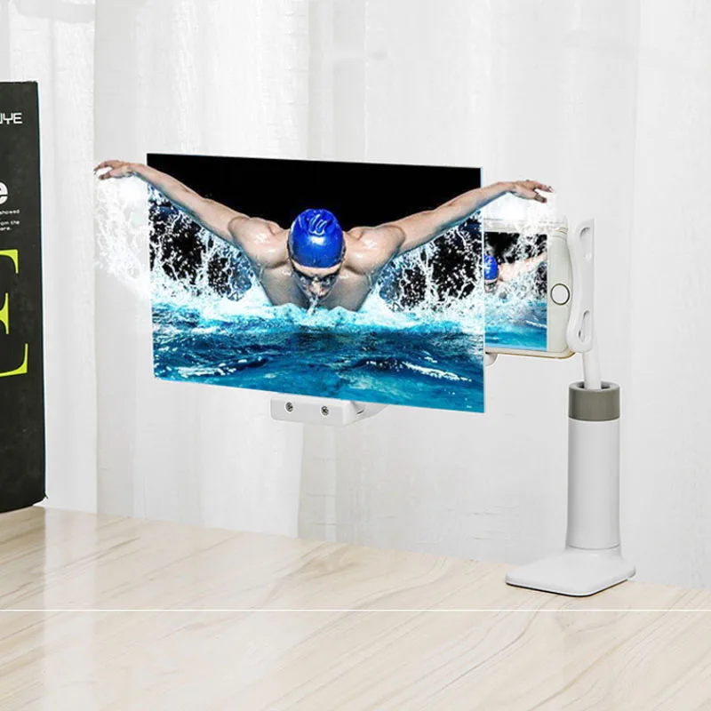 3D Лупа телефон высокой четкости проекционный Кронштейн регулируемый гибкий все углы телефон держатель планшета 3D hd-экран Лупа