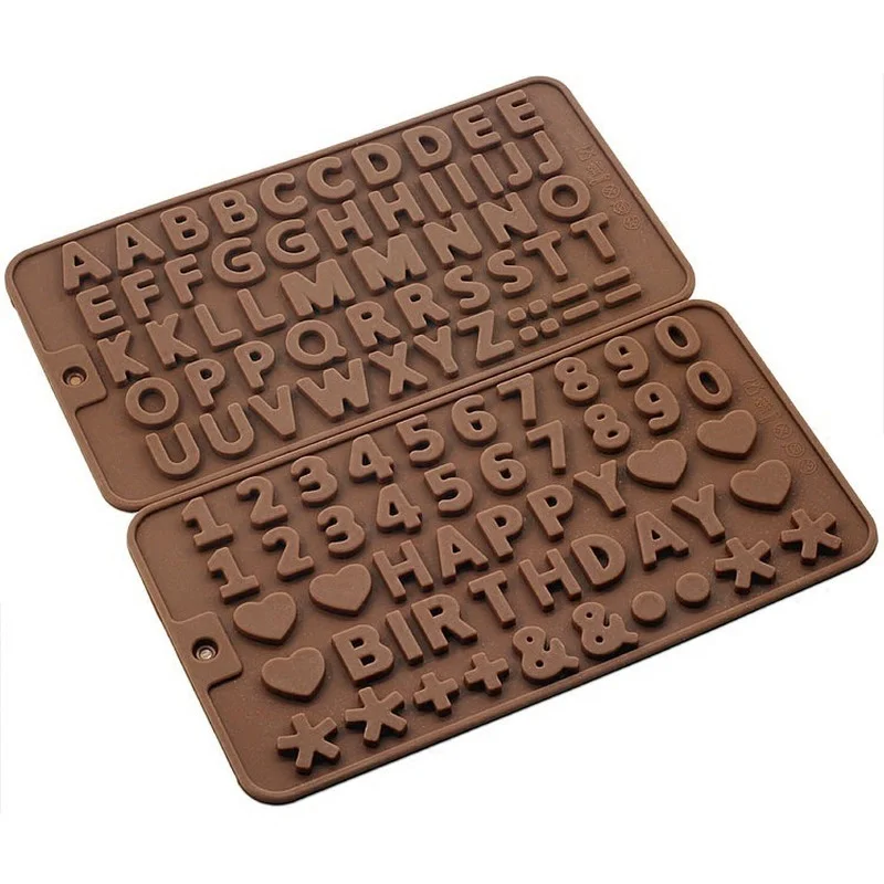 48 силиконовая форма буквы мягкая шоколадная для самостоятельного изготовления