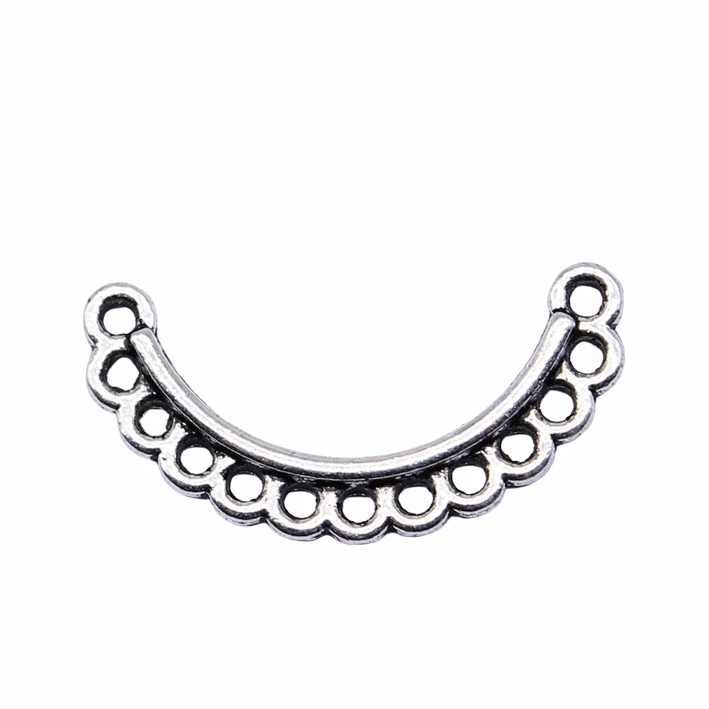 

20pcs 23x12mm Antique Silver Color Earring Connector For Jewelry Making DIY Jewelry Findings
