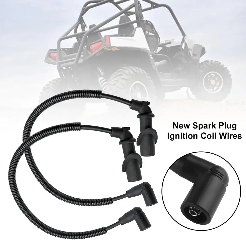 

2PCS Ignition Coil Spark Plug Cap & Wire for Polaris Sportsman Ranger RZR 700 800 ATV Accessories Offroad Motorcycle Parts New
