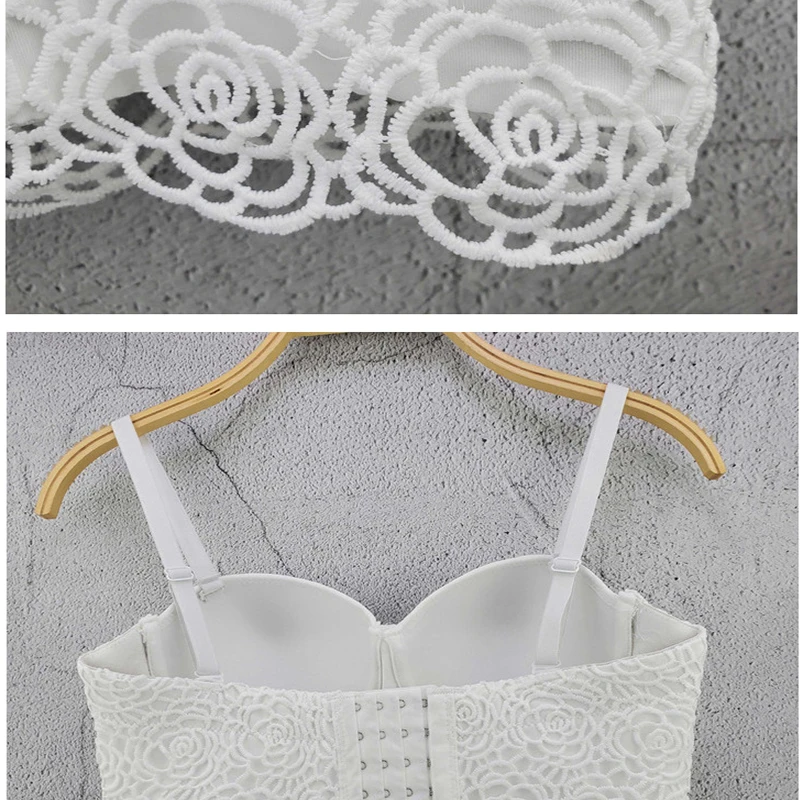 

fashion crop tops for womens tank lace red black white floral bustier halter bustier spaghetti strap corset club outfits party