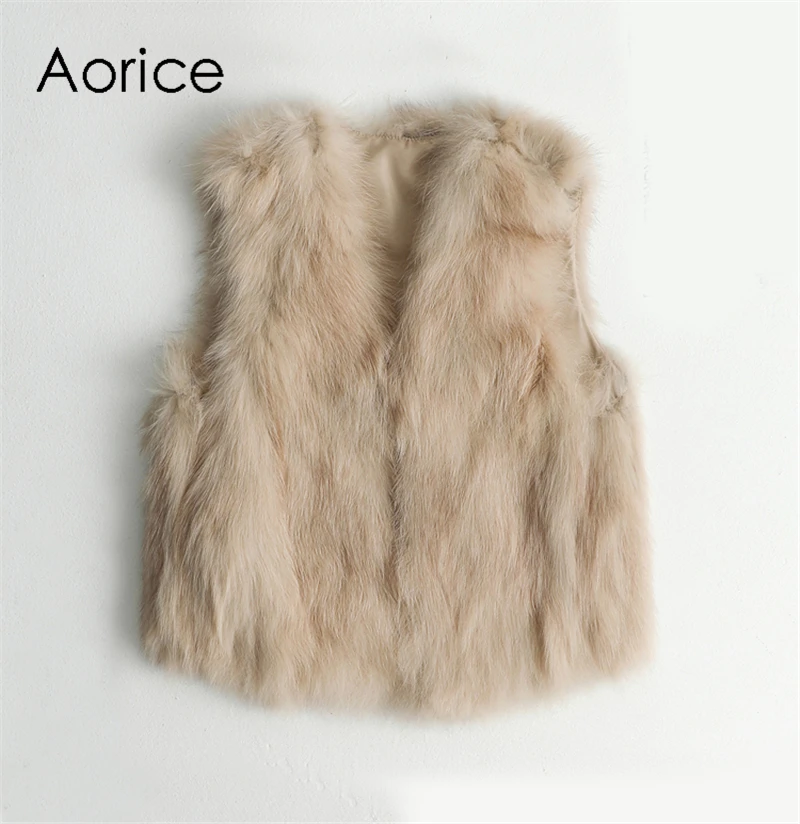 Aorice ZY320 Женская куртка из натуральной шерсти Женская опушка из лисьего меха воротник для отдыха осень/зима шерсть длинная верхняя одежда