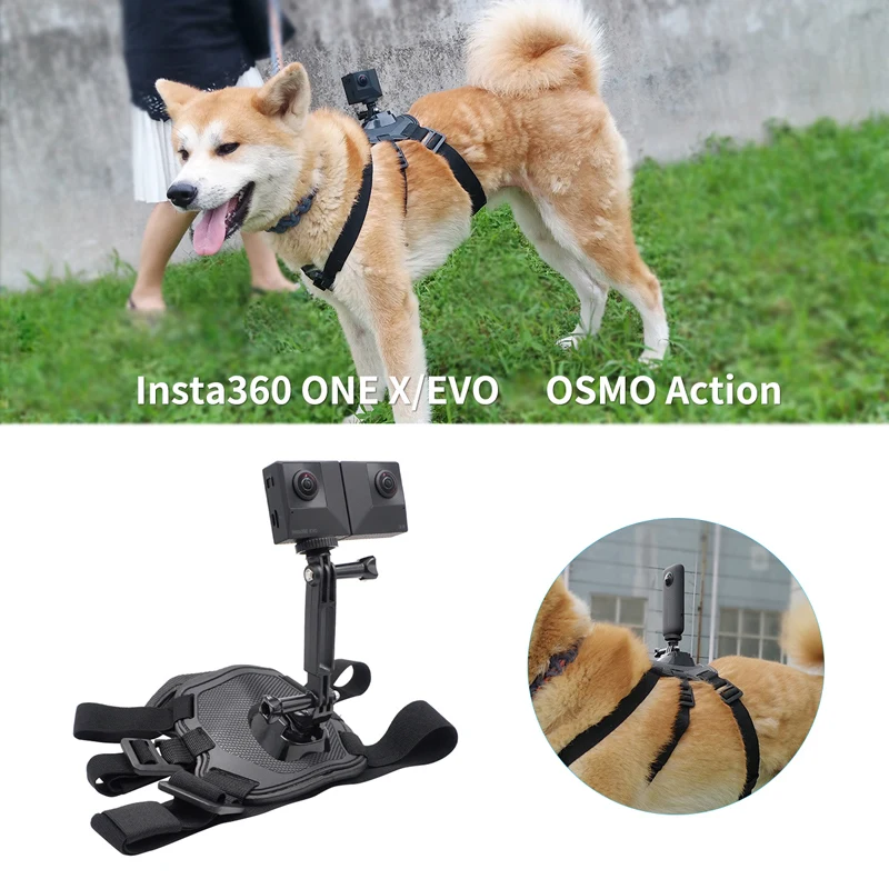 Поводок для домашних животных нагрудный ремень регулируемый крепления Insta360 ONE