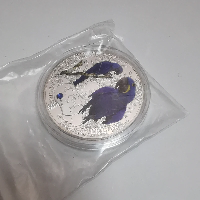 Памятные монеты гиацинта в виде животных находящихся под угрозой исчезновения