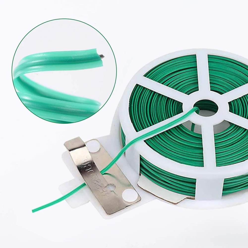 

20/30/50/100cm Reusable Plant Twist Tie With Cutter Plant Support Garden Cable Tie Shrubs Fastener Tree Locking Gardening Tool