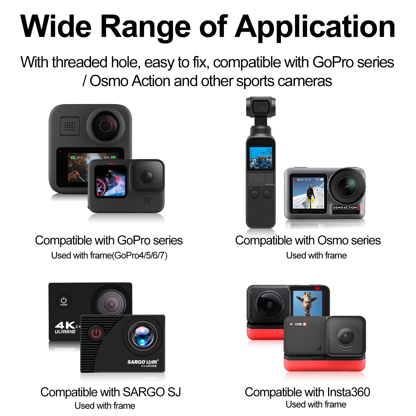 

TELESIN Bike Seat Tail Mount Rear Aluminum Bicycle Back Holder For GoPro Hero 9 8 7 5 Insta360 Osmo Action Camera Accessories