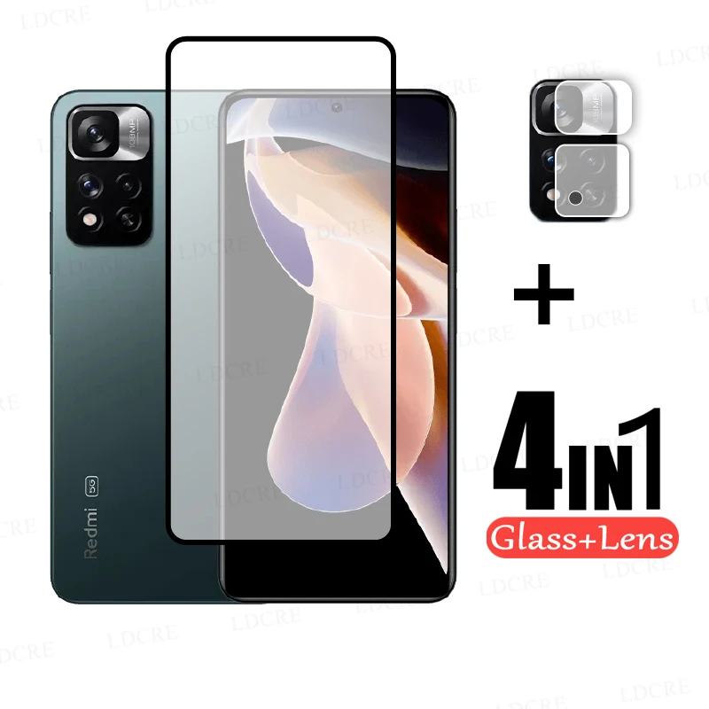 

Стекло с полным покрытием для Xiaomi Redmi Note 11 Pro Plus, закаленное стекло для Redmi Note 11 Pro Plus, объектив камеры для Redmi Note 11