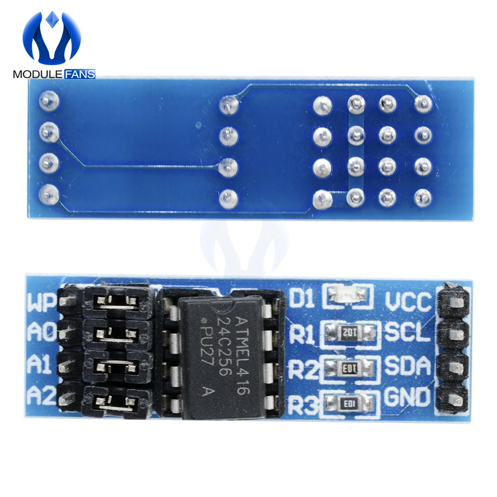 5 шт. Новый AT24C256 I2C IIC интерфейс EEPROM модуль памяти 8P чип источник питания индикатор