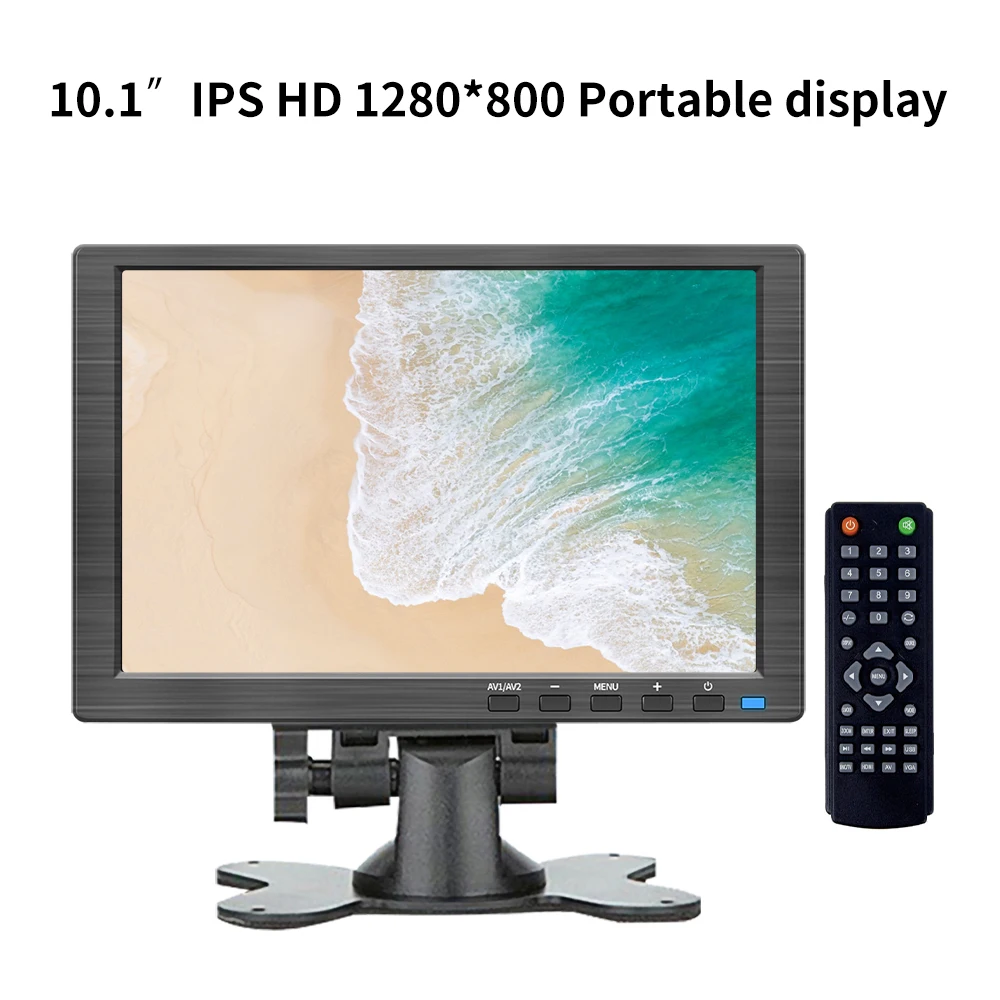 Монитор портативный сенсорный 10 1 дюйма с портами HDMI/VGA/USB/AV/BNC |