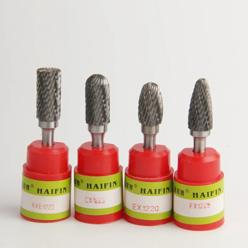 

FX1225-HF Carbide Rotary Burr 6mm Shank Diameter Grinding Head Tungsten Alloy Steel Rotary Abrasive Tools 100PC