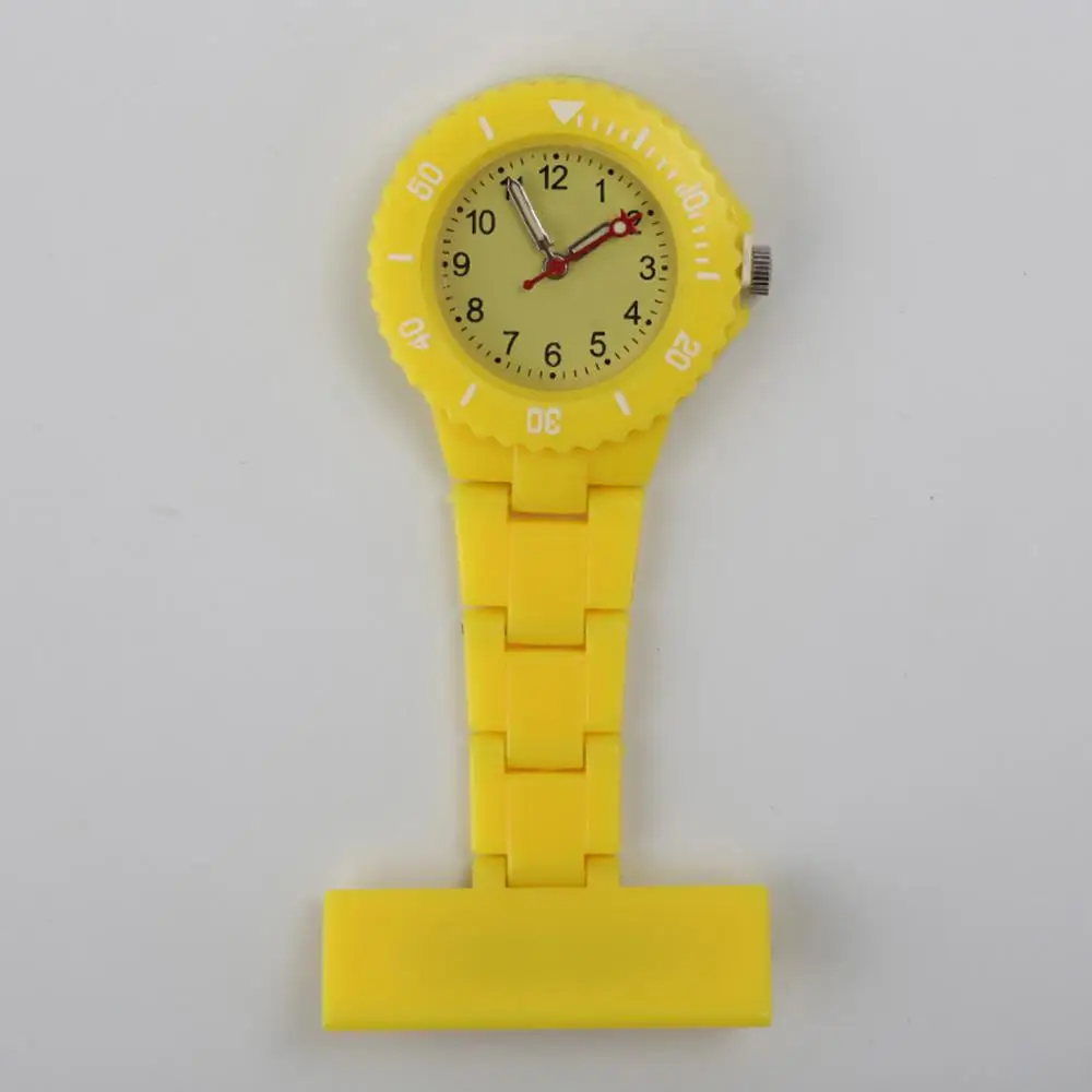 Лидер продаж модные карманные часы медсестры светящийся Круглый циферблат брошь