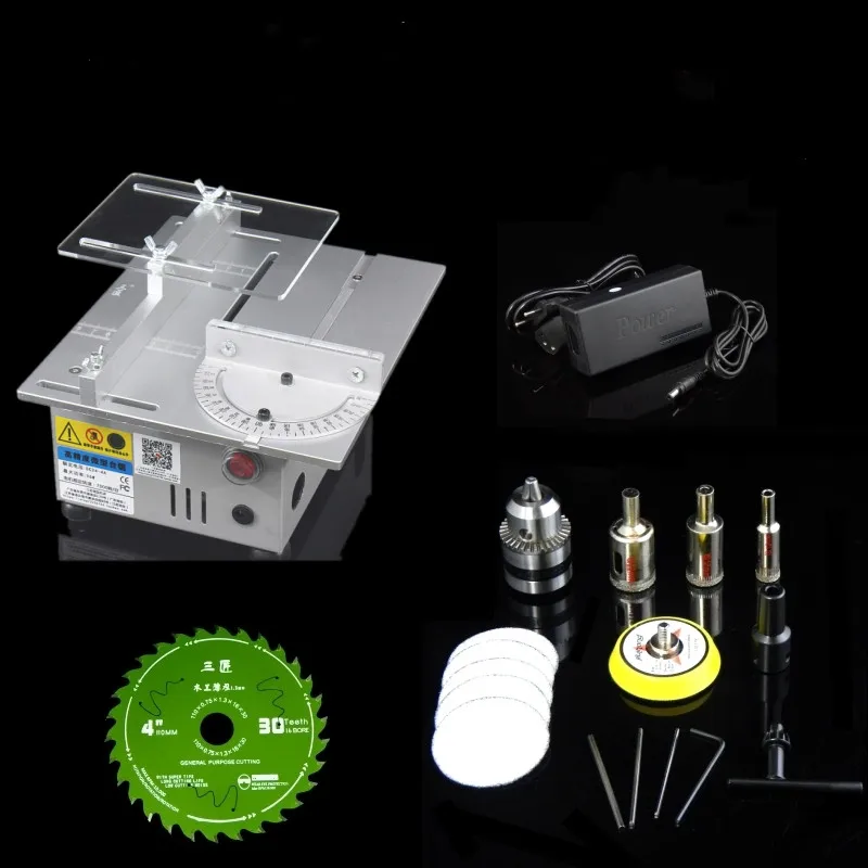 Алюминий миниатюрная Настольная пила высокой точности резки DIY Модель Пилы