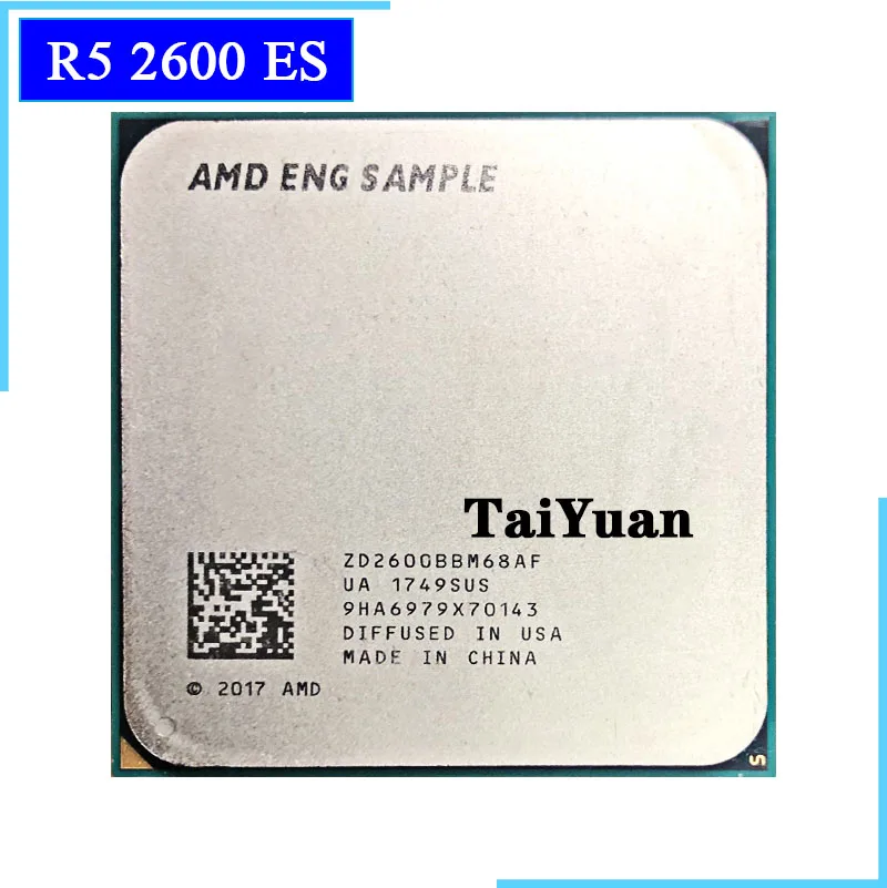 Процессор AMD 2600 Ryzen 5 es R5 3 4 ГГц шестиядерный двенадцатиядерный 65 Вт процессор