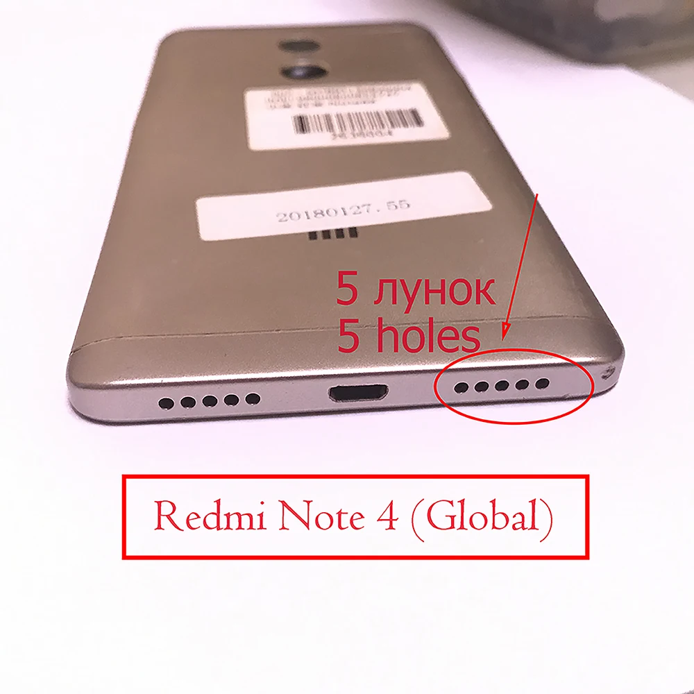 Кнопка включения/выключения питания Redmi Note4 Боковая кнопка для xiaomi Note 4 глобальная