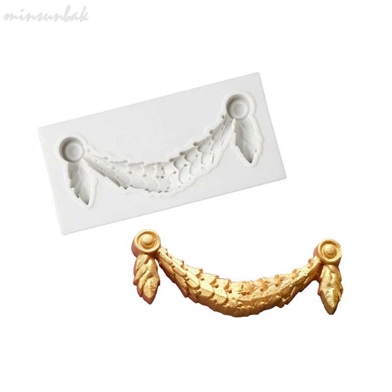 Винтажная рельефная силиконовая форма minsunbak подвеска для штор инструмент