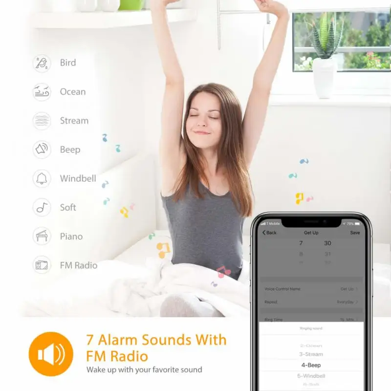 Будильник Smarthome с поддержкой Wi Fi и голосовым управлением|Модули для умного дома| |