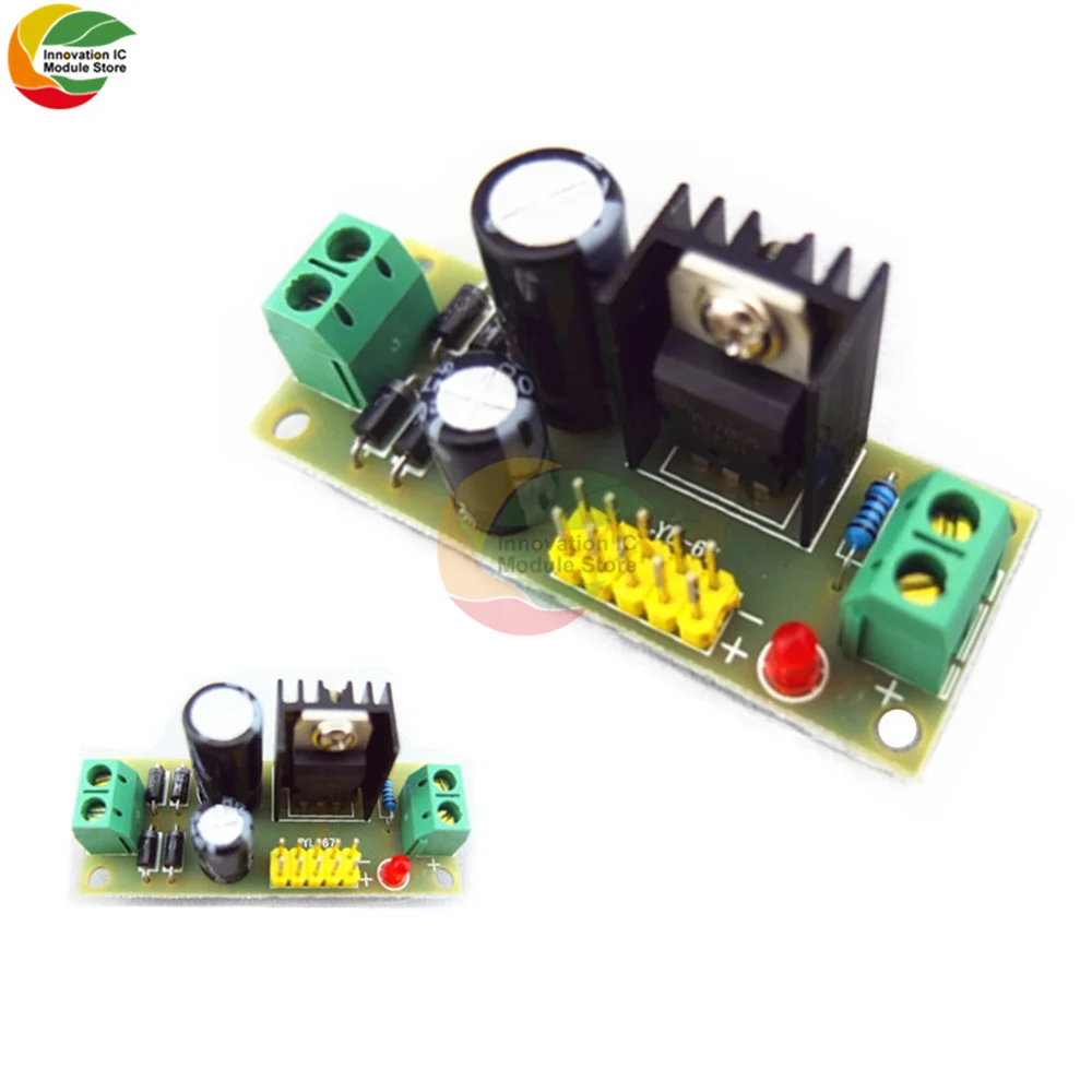 

L7805 5В 1.2a регулятор напряжения модуля регулятора напряжения аналогично для платы понижающего преобразователя Arduino