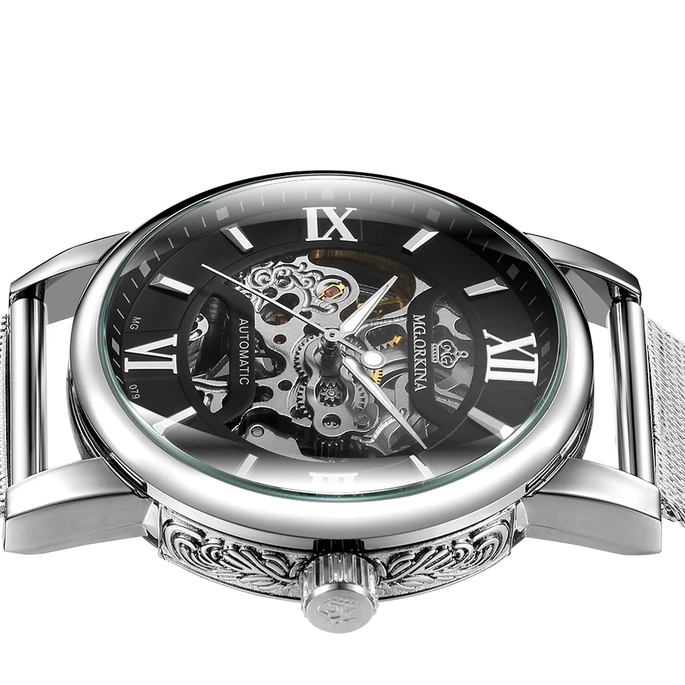 Часы наручные ORKINA Мужские автоматические брендовые Роскошные модные спортивные