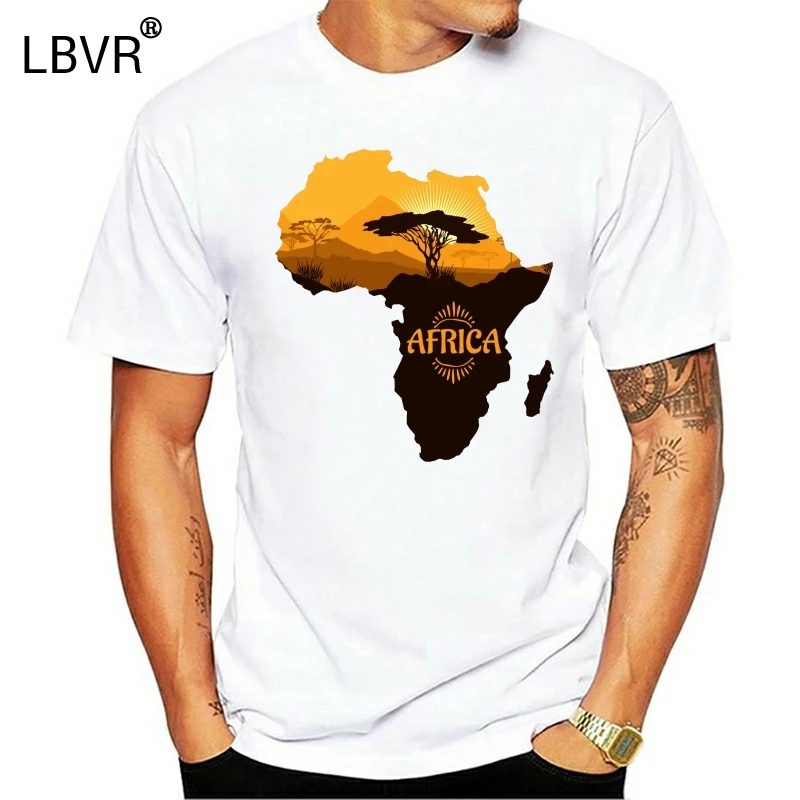 Men's T shirt Cartoon Fun 2019 Summer Funny Print Men Cool african safari Unisex New Fashion Printed men's Shirt Short Sleeve |