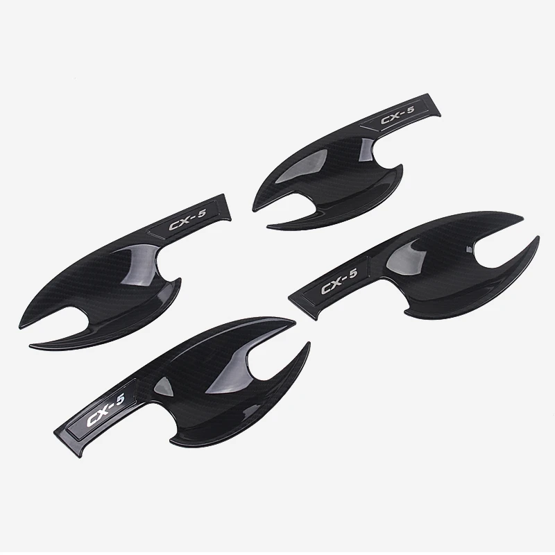 Carbon Fiber Car Door Handle Cover With Bowl Trim For MAZDA CX-5 CX5 KF 2017 2018 2019 2020 | Аксессуары для салона