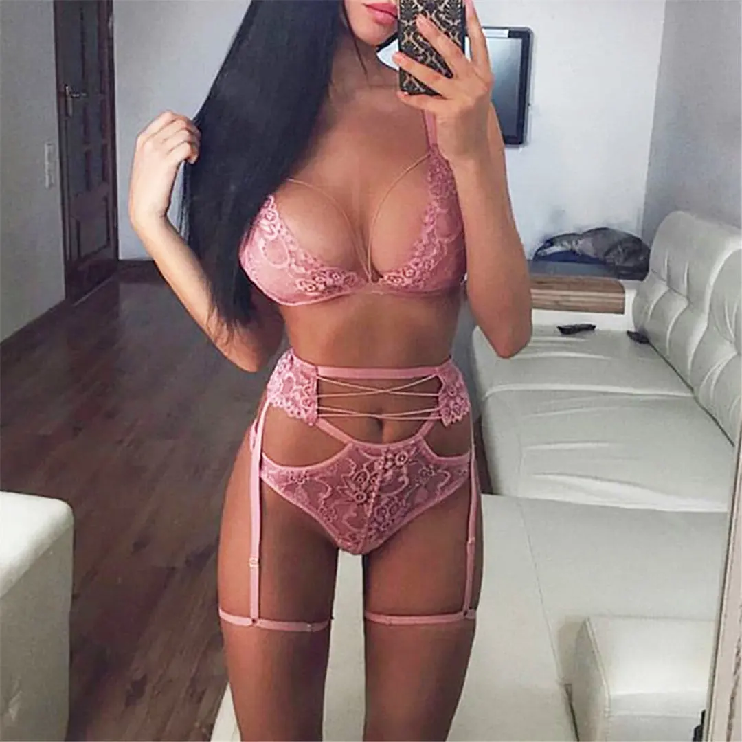 Сексуальное кружевное нижнее белье набор женских стрингов мягкие женские наборы