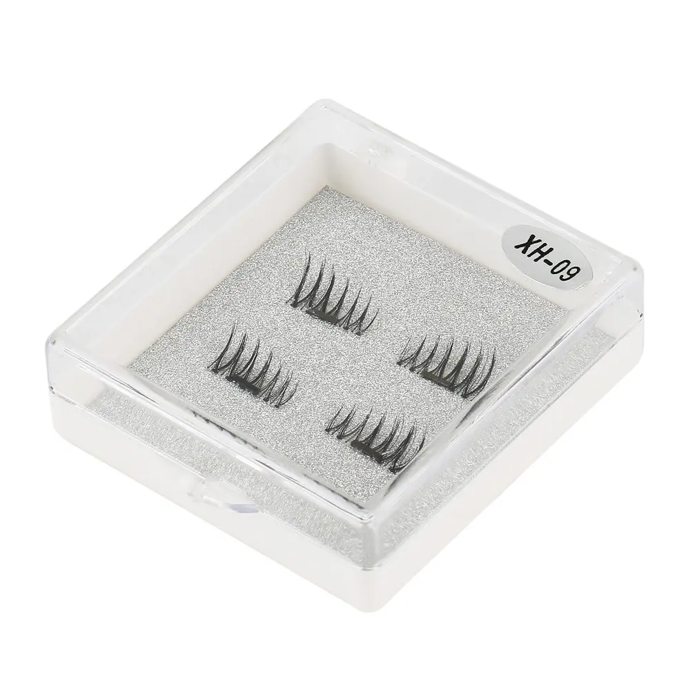

Handmade 3D Single Magnetic False Eyelashes Handmade Fake Lashes Extension Reusable Easy to Apply Ultra Thin Soft Comfortable