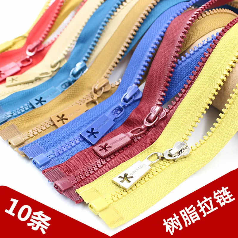 

Diy Apparel Sewing Fabric 5# 70cm Resin Zipper Open End Zip For Tent Jacket Coat Tailor Garment Bags Textile Crafts 10pc/lot