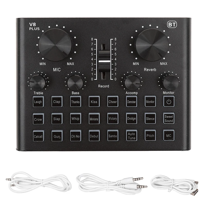 

CUVAVE V8 Plus Sound Card Live Universal Internet Outdoor Live Broadcast Equipment ST TL Universal for Computer Pc Mobile Phone