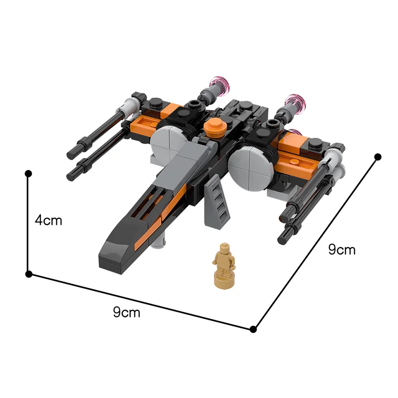 

Star Spaceship T70XWing 1:125 Bricks Compatible with Small Building Blocks Assemble Children's Toys Movie Collection