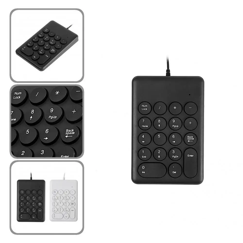 

Number Keypad Useful USB Wired Keyboard Number Pad Wear-resistant Stable Transmission Numeric Keypad