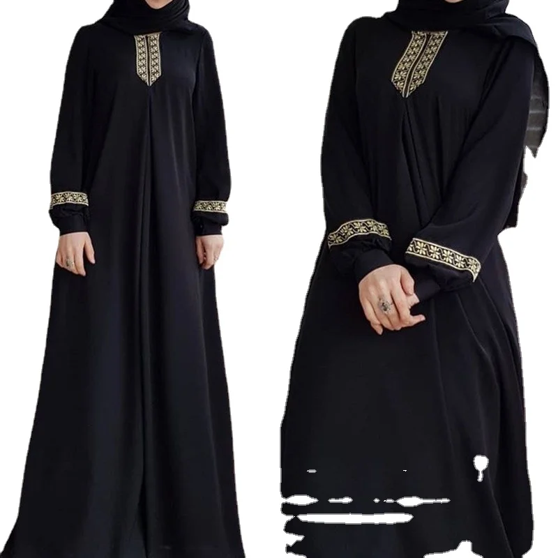 

Рамадан мусульманский хиджаб платье abayas Женская Стандартная мусульманская одежда Кафтан халат Женское Повседневное платье для взрослых