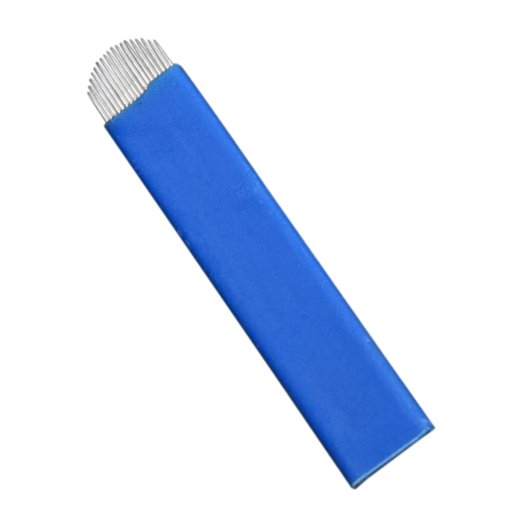 

100x Eyebrow Blades Microblading Tattoo Brows Needles Makeup Tools 18 Pins