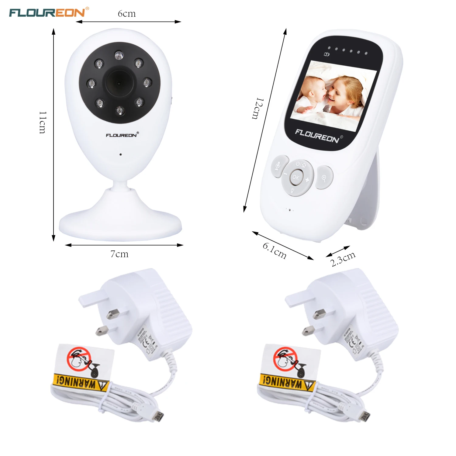 Беспроводной 2 4 монитор GHz Baby LCD Видео няня камера безопасности температурный