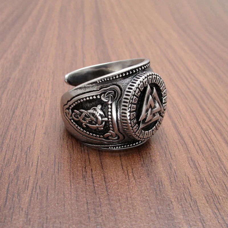 Бесплатная доставка Туфли в стиле панк Valknut Нержавеющая сталь серебро Цвет