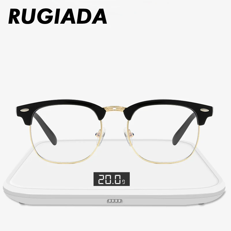 RUGIADA брендовые винтажные очки оправа для мужчин и женщин заклёпки анти голубые