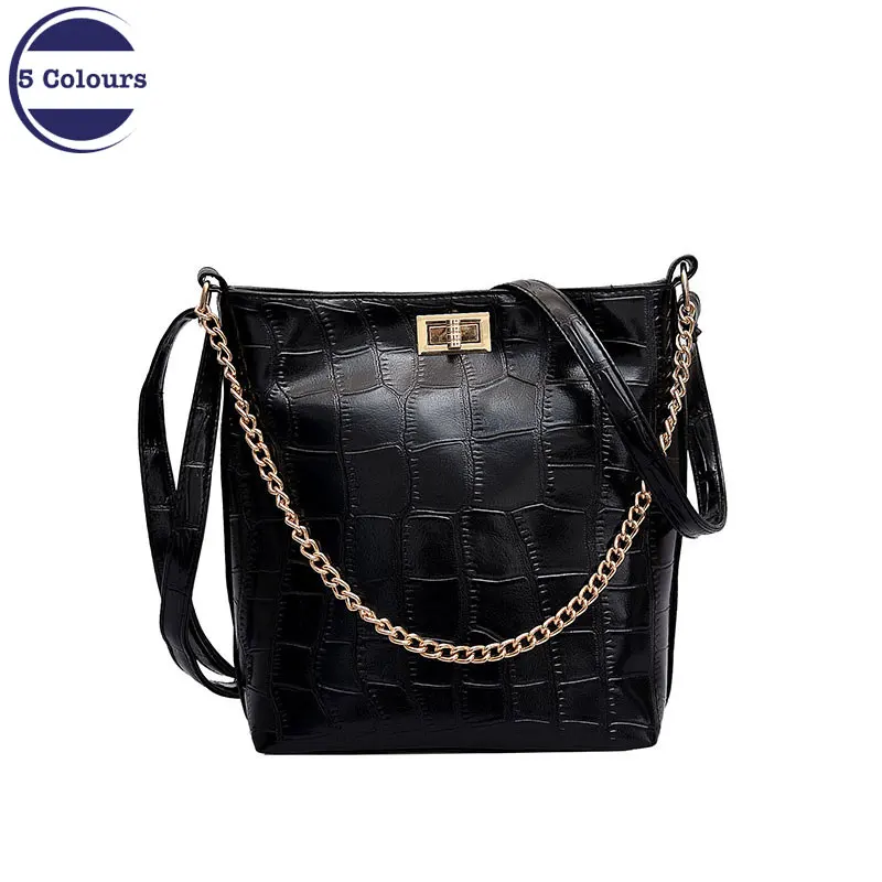 

Женская сумка в стиле ретро 2019, новые кожаные роскошные сумки, женские сумки, дизайнерская сумка через плечо с крокодиловым узором и цепочко...