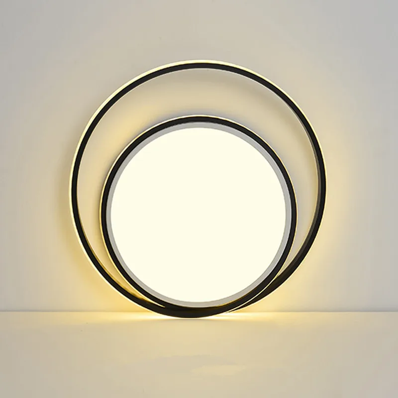 Потолочная люстра светодиодный светильник для гостиной спальни белого и черного