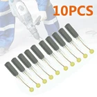 10 шт. угольные щётки, а также смазывайте механизм угловая шлифовальная машина Электрический мотор угольные щётки, а также смазывайте механизм запасные Запчасти для электрических двигателей роторный инструмент