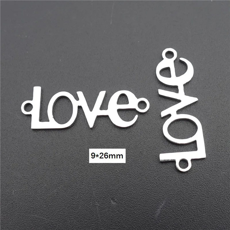 50 шт. Нержавеющая сталь Разъем Шарм пальмовых листьев силуэта с принтом Якорь