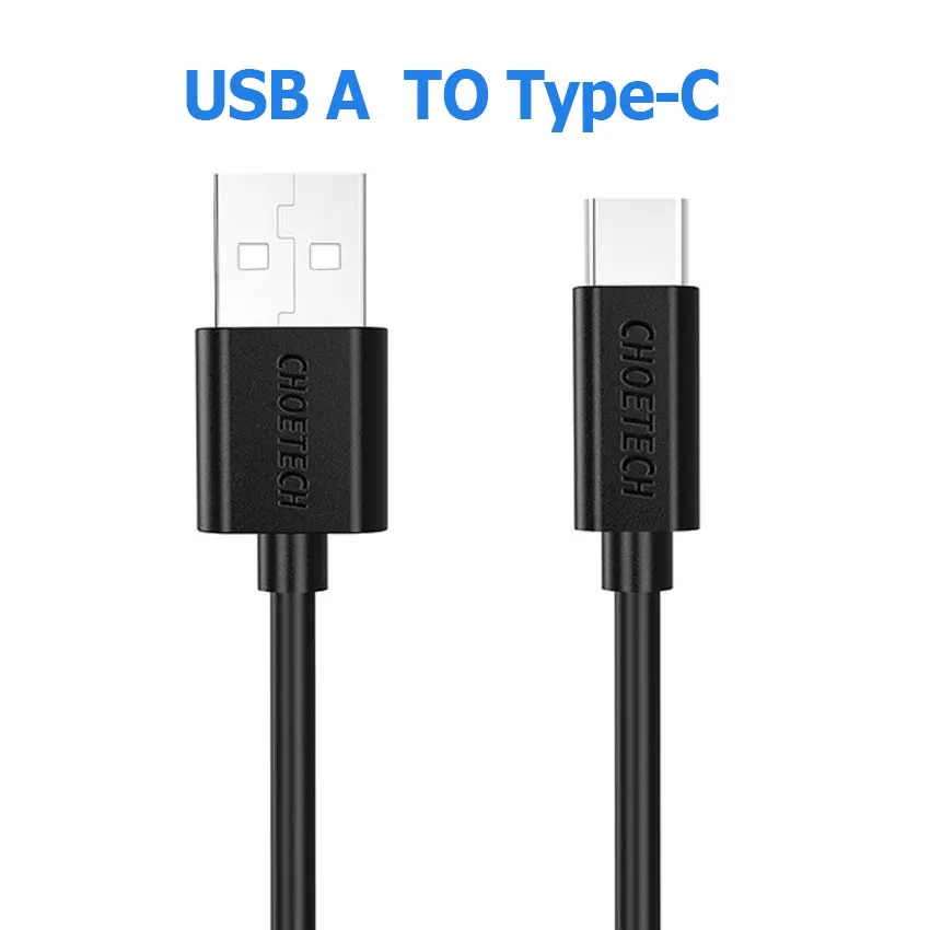Type A to Type C CHOETECH USB C кабель для samsung S8 S9 S10 для Xiaomi USB C-C кабель 3A Быстрая зарядка данных для huawei P20 Pro MacBook Pro - Цвет: Type A to Type C