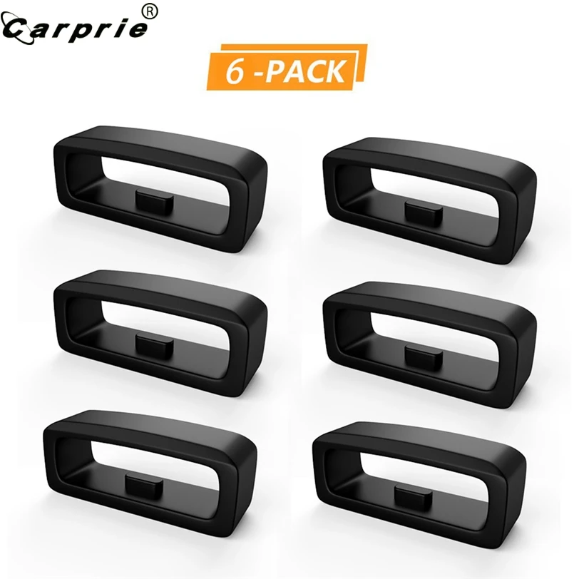 CARPRIE 6 шт. черные резиновые застежки кольца Замена Петли Безопасности для Garmin
