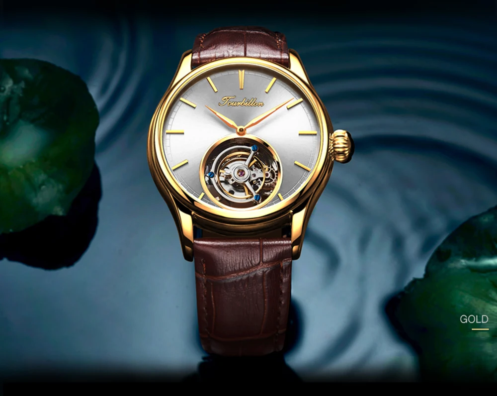 Tourbillon часы GUANQIN на механический сапфир для мужчин s часы лучший бренд класса люкс часы для мужчин Relogio Masculino